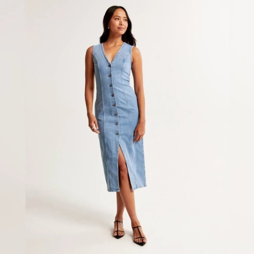 Abercrombie Mara Midi Denim Dress